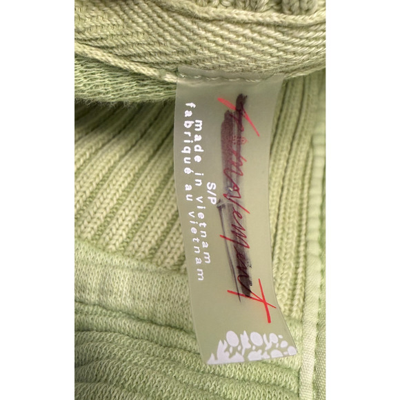 NEW FREE PEOPLE FP MOVEMENT LIGHTENING LIME GREEN SO FLY HENLEY TOP SHIRT SZ S - Picture 5 of 7